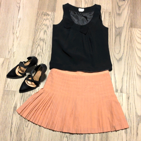 J. Crew pleated mini skirt, pale pink, size 8 - Picture 1 of 4